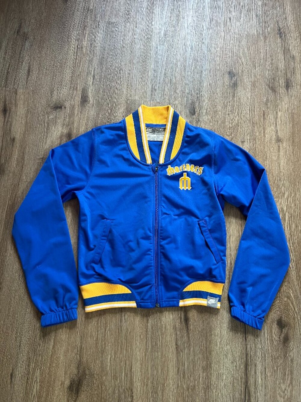 Vintage Nike Seattle Mariners Jacket Women's Medium Blue Yellow